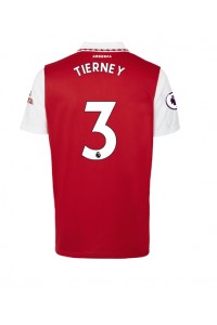 Arsenal Kieran Tierney #3 Voetbaltruitje Thuis tenue 2022-23 Korte Mouw